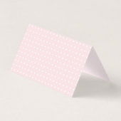 Pink Bow Diaper Raffle Card for Baby Shower (裏面)