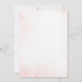 Pink Bow Floral Aqeeqah Girl Invitation 招待状 (裏面)