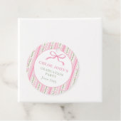 Pink Bow Floral Graduation フェイバータグ (インサイチュ)