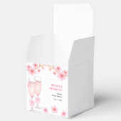 Pink Bow Floral Petals and Prosecco Bridal Shower  フェイバーボックス (オープン)