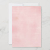Pink Bow Floral Quinceañera Invitation 招待状 (裏面)