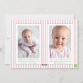 Pink Bow Ginger Jar Christmas Tree Photo シーズンカード (裏面)