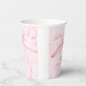 Pink Bow Girl Baby Shower 紙コップ (右)