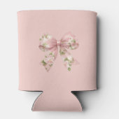 Pink Bow Girl Baby Shower  缶クーラー (裏面)