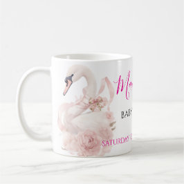 Pink Bow Girl Baby Shower Invitation コーヒーマグカップ