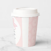 Pink Bow Girl Kids 1st Birthday  紙コップ (左)