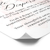 Pink Bow Girl Modern Baby Shower Game ポスター (角)