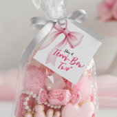 Pink Bow Girls 2nd Birthday Party Terrible Two フェイバータグ