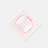 Pink Bow Girls Just Wanna be One スタンダードカクテルナプキン (角)