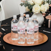 Pink Bow Graduation Hat Graduate ペットボトルラベル