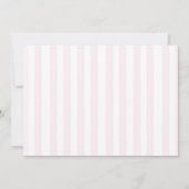 Pink Bow Hearts Valentines Baby Shower Photo サンキューカード (裏面)