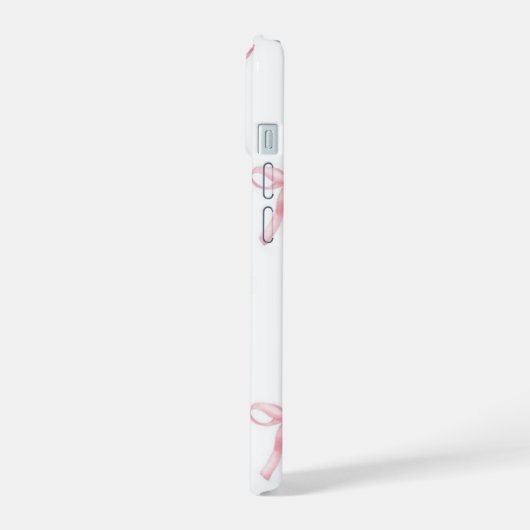 Pink Bow iPhone Case 15ケース (左側面)