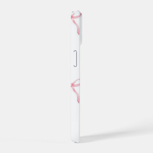 Pink Bow iPhone Case 15ケース (右側面)