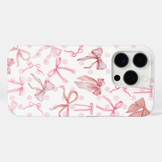 Pink Bow iPhone Case Case-Mate iPhoneケース (裏面 (横))