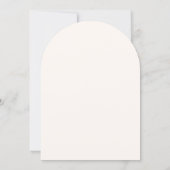 Pink bow ivory pearls girl First Communion Arch 招待状 (裏面)