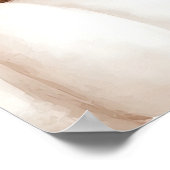 Pink Bow Little Pumpkin Girl Baby Shower Welcome ポスター (角)