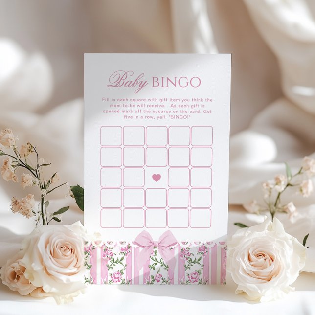 Pink Bow Love Shack Baby Bingo Coquette Game (クリエイターアップロード済み)