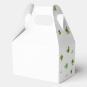 Pink Bow Lucky One 1st Birthday Favor Boxes フェイバーボックス (裏面)