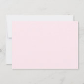 Pink Bow Lucky One Birthday Flat Thank You Card サンキューカード (裏面)