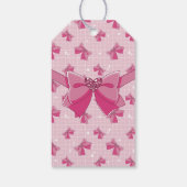 Pink Bow Magical Girl Birthday ギフトタグ (裏面)