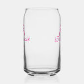 PINK BOW minimaladd name bridesmaid gift year ガラス缶 (右)