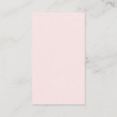 Pink Bow Modern Baby Shower Girl エンクロージャーカード (裏面)