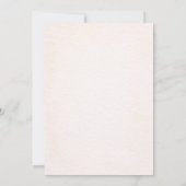 Pink Bow New Chapter Begins Baby Shower 招待状 (裏面)