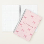 Pink Bow Notebook – A5 Dotted Journal ノートブック (内側)
