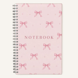 Pink Bow Notebook – A5 Dotted Journal ノートブック