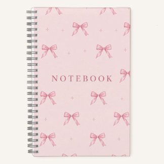 Pink Bow Notebook – A5 Dotted Journal ノートブック