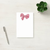 Pink Bow Notepad ポストイット (オフィス)