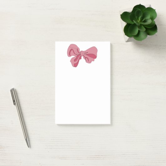 Pink Bow Notepad ポストイット (オフィス)