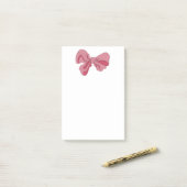 Pink Bow Notepad ポストイット (デスク上)