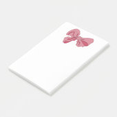Pink Bow Notepad ポストイット (アングル)