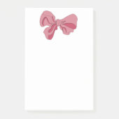 Pink Bow Notepad ポストイット (正面)