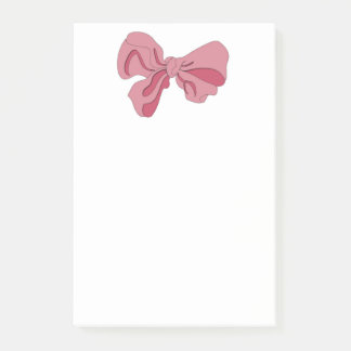 Pink Bow Notepad ポストイット