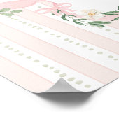 Pink Bow One Silly Goose 1st Birthday Welcome ポスター (角)