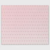 Pink Bow Pattern Gift Wrapping Paper ラッピングペーパー (フラット)