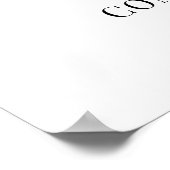 Pink bow pearls Confirmation welcome ポスター (角)