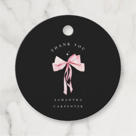 Pink Bow photo black background elegant graduation フェイバータグ