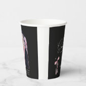 Pink Bow photo black background elegant graduation 紙コップ (右)