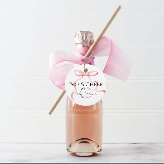 Pink Bow Pop And Cheer  フェイバータグ