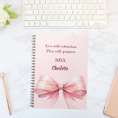 Pink bow quote ノートブック