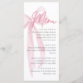 Pink Bow She's Tying the Knot Bridal Shower メニュー (正面)