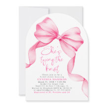 Pink Bow She's Tying the Knot Bridal Shower Photo
