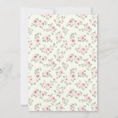 Pink Bow Sweet 16 Coquette Birthday Invitation 招待状 (裏面)