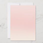 Pink Bow Sweet Baby Girl Is On The Way Baby Shower 招待状 (裏面)