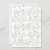 pink bow Sweet Sixteen Birthday 招待状 (裏面)