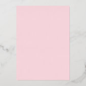 Pink Bow Sweet Sixteen Birthday Foil Invitation 箔招待状 (裏面)