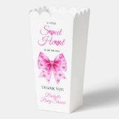Pink Bow Sweetheart girl Valentine's Baby shower  フェイバーボックス (裏面)